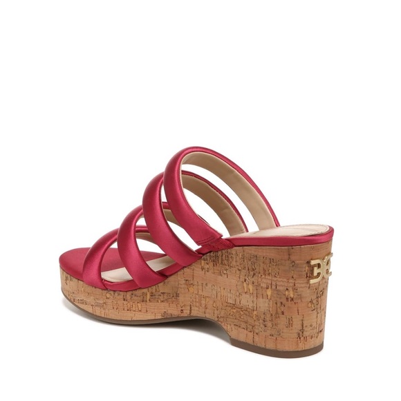 Sam Edelman Ultra Fuchsia Yuki Platform Wedge Sandals Women’s Size 7 - Picture 7 of 12